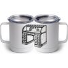 10 oz. White Stainless Steel Coffee Mug Thumbnail