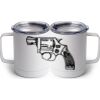 10 oz. White Stainless Steel Coffee Mug Thumbnail