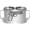 10 oz. White Stainless Steel Coffee Mug Thumbnail