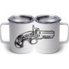 10 oz. White Stainless Steel Coffee Mug Thumbnail