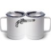 10 oz. White Stainless Steel Coffee Mug Thumbnail
