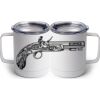 10 oz. White Stainless Steel Coffee Mug Thumbnail