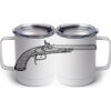 10 oz. White Stainless Steel Coffee Mug Thumbnail