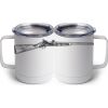 10 oz. White Stainless Steel Coffee Mug Thumbnail