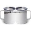 10 oz. White Stainless Steel Coffee Mug Thumbnail