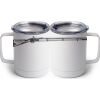 10 oz. White Stainless Steel Coffee Mug Thumbnail