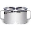 10 oz. White Stainless Steel Coffee Mug Thumbnail