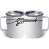 10 oz. White Stainless Steel Coffee Mug Thumbnail