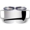 10 oz. White Stainless Steel Coffee Mug Thumbnail