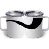 10 oz. White Stainless Steel Coffee Mug Thumbnail