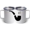 10 oz. White Stainless Steel Coffee Mug Thumbnail