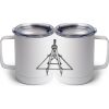 10 oz. White Stainless Steel Coffee Mug Thumbnail
