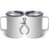 10 oz. White Stainless Steel Coffee Mug Thumbnail