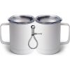 10 oz. White Stainless Steel Coffee Mug Thumbnail