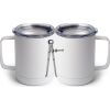 10 oz. White Stainless Steel Coffee Mug Thumbnail