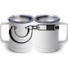 10 oz. White Stainless Steel Coffee Mug Thumbnail