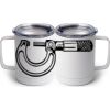 10 oz. White Stainless Steel Coffee Mug Thumbnail