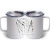 10 oz. White Stainless Steel Coffee Mug Thumbnail