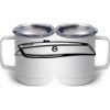 10 oz. White Stainless Steel Coffee Mug Thumbnail
