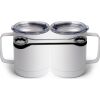 10 oz. White Stainless Steel Coffee Mug Thumbnail