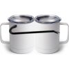 10 oz. White Stainless Steel Coffee Mug Thumbnail