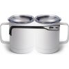 10 oz. White Stainless Steel Coffee Mug Thumbnail