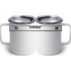 10 oz. White Stainless Steel Coffee Mug Thumbnail