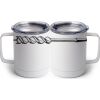 10 oz. White Stainless Steel Coffee Mug Thumbnail