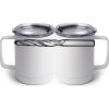 10 oz. White Stainless Steel Coffee Mug Thumbnail