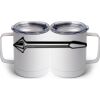 10 oz. White Stainless Steel Coffee Mug Thumbnail