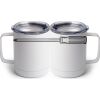 10 oz. White Stainless Steel Coffee Mug Thumbnail