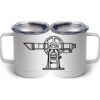 10 oz. White Stainless Steel Coffee Mug Thumbnail