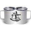 10 oz. White Stainless Steel Coffee Mug Thumbnail