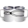 10 oz. White Stainless Steel Coffee Mug Thumbnail
