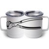 10 oz. White Stainless Steel Coffee Mug Thumbnail