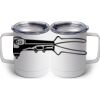 10 oz. White Stainless Steel Coffee Mug Thumbnail