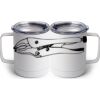10 oz. White Stainless Steel Coffee Mug Thumbnail