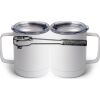 10 oz. White Stainless Steel Coffee Mug Thumbnail