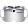 10 oz. White Stainless Steel Coffee Mug Thumbnail