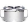 10 oz. White Stainless Steel Coffee Mug Thumbnail