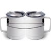10 oz. White Stainless Steel Coffee Mug Thumbnail