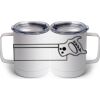 10 oz. White Stainless Steel Coffee Mug Thumbnail