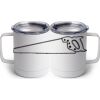 10 oz. White Stainless Steel Coffee Mug Thumbnail