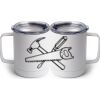 10 oz. White Stainless Steel Coffee Mug Thumbnail