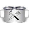 10 oz. White Stainless Steel Coffee Mug Thumbnail