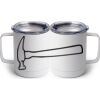 10 oz. White Stainless Steel Coffee Mug Thumbnail