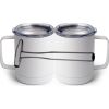 10 oz. White Stainless Steel Coffee Mug Thumbnail