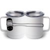 10 oz. White Stainless Steel Coffee Mug Thumbnail