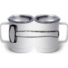 10 oz. White Stainless Steel Coffee Mug Thumbnail