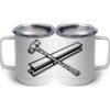 10 oz. White Stainless Steel Coffee Mug Thumbnail